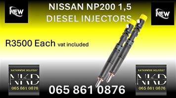 NEW DIESEL INJECTORS FOR SALE FOR NISSAN NP200 1.5