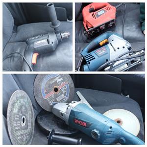 Ryobi Angle Grinder, Ryobi Jigsaw, black n dekker jigsaw black n dekker drill
