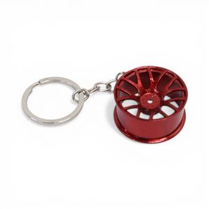 Keyring with Hockenheim Desgin Wheel (Red)