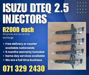ISUZU DTEQ 2.5 DIESEL INJECTORS FOR SALE WITH WARRANTY