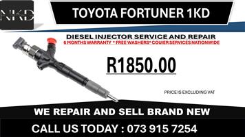 Toyota Fortuner 1KD Diesel Injectors 