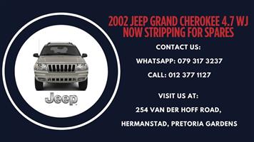 Now Stripping For Spares - 2002 Jeep Grand Cherokee 4.7 WJ Auto/Petrol