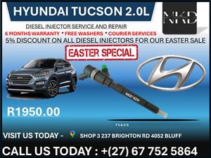 Hyundai Tuson 2.0L Diesel Injectors on recondition