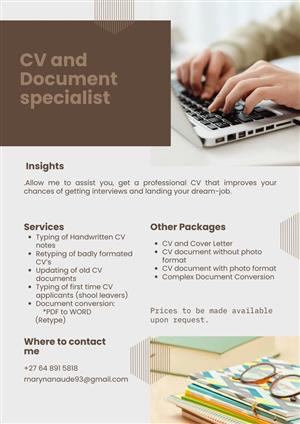 CV and Document Specialist