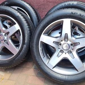 MERCEDES GLA 18INCH MAGS AND RUN FLAT TYRES