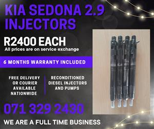 KIA SEDONA 2.9 INJECTORS FOR SALE WITH WARRANTY INCLUDED 