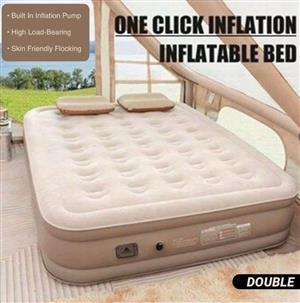 RE-STOCKED   ONE-TOUCH INFLATABLE BED. Double only on order