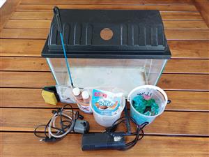 Fish Tank with accessories.