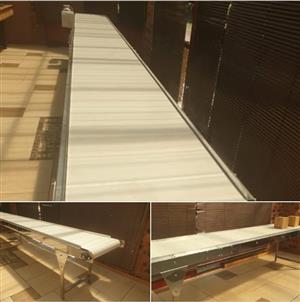 Stainless steel food grade conveyors  
