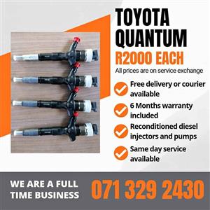 TOYOTA QUANTUM INJECTORS FOR SALE WITH WARRANTY