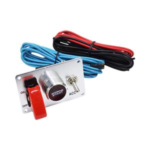 Double Toggle switch Panel with Engine Push Start Button