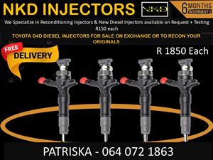 TOYOTA D4D DIESEL INJECTORS FOR SALE