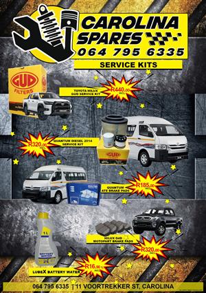 JULY SAVINGS!  Save Big on Service Kits, tyres, batteries and so much more! 