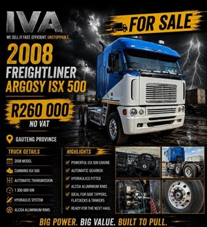 2008 Freightliner Argosy ISX500 for sale