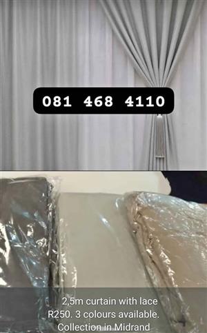 Curtain with lace