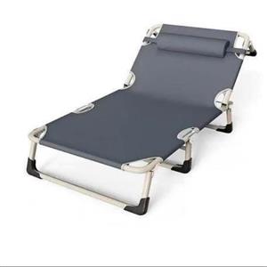 Reclining foldable outdoor sun lounger bed with pillow for sale online orders