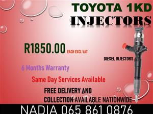 TOYOTA 1KD DIESEL INJECTORS FOR SALE