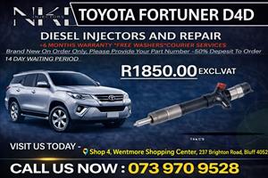 Toyota Fortuner D4D(Repair) Diesel Fuel Injectors 