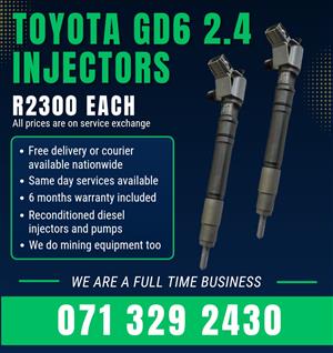 TOYOTA GD6 2.4 INJECTORS FOR SALE WITH WARRANTY 
