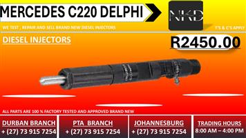 Mercedes C220 Delphi Diesel Injectors 