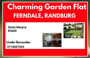 Charming Ground Floor Garden Flat for Rent / Sale  in Ferndale 
