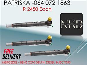 MERCEDES C270 DELPHI DIESEL INJECTORS FOR SALE