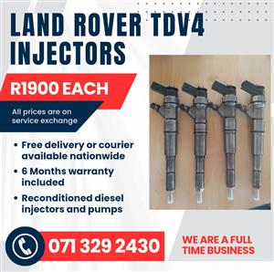 LAND ROVER TDV4 INJECTORS FOR SALE WITH WARRANTY 