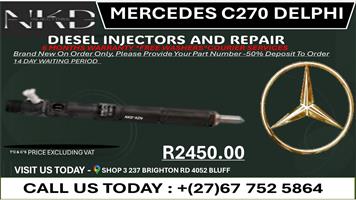 Mercedes C270 Delphi Diesel Injectors on Recondition