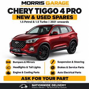Chery Tiggo 4 Pro Spares — New & Used Parts | Morris Garage Pretoria