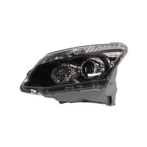 Isuzu D-Max 2013 Replacement Headlight LHS Black w/projector & socket