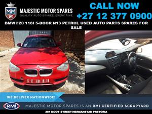 Bmw F20 118i N13 petrol stripping for used spares and parts for sale