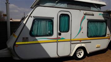 gypsey raven d with full tent and big fridge and freezer in excellent condition 