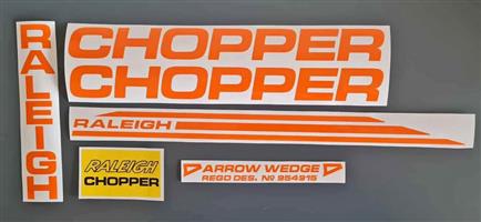 Raleigh Chopper Mk1 & Mk2 decals stickers sets