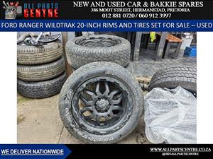 For sale: Ford Ranger Wildtrak 20-inch rim and tire set