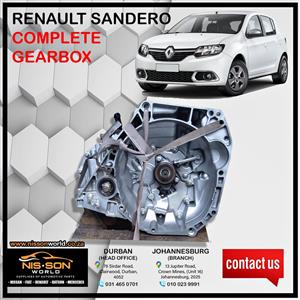 RENAULT SANDERO COMPLETE GEARBOX