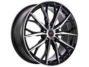 16″ A-Line Mercer 5/112 Black Machine Face Alloy Wheels