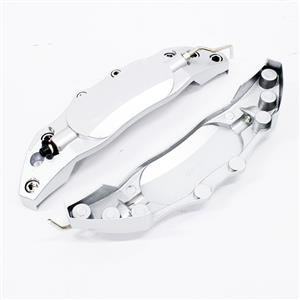 Decorative Metal Brake Caliper Covers - 24x7cm (silver)