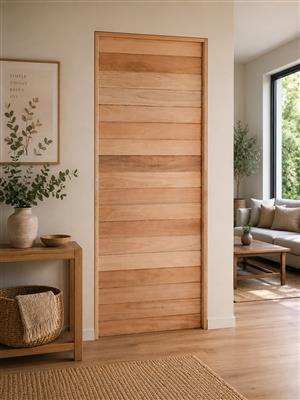 Saligna horizontal wooden doors