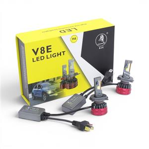 V8E Series 65w LED Bulb with Cooling Fan - H4 (pair)