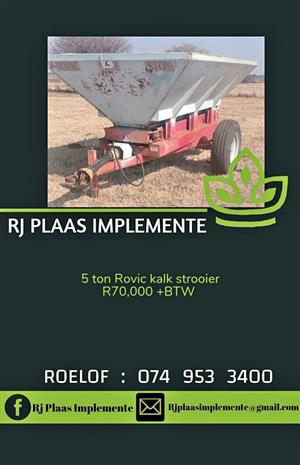 Rovic 5 ton strooier