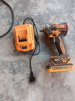Ingco - Cordless 2in1 Impact Driver/Wrench - 230Nm with Batteries & Charger