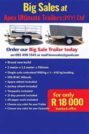 2 meter x 1.3 meter x 750mm Big sale