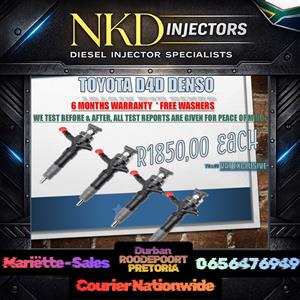 Toyota D4D Denso Diesel Injectors