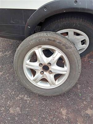 One 14" Geely Spare Mag Rim With Tyre