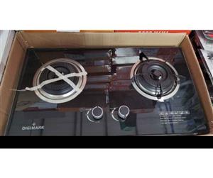 2 plate Automatic Glass glass hob,73x41x7cm NEW with 1 year warranty and FREE DELIVERY