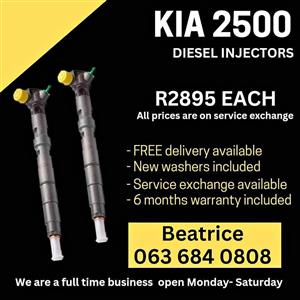 KIA 2500 DIESEL INJECTORS FOR SALE WITH WARRANTY