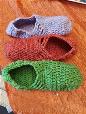 HANDMADE : Crochet slippers 