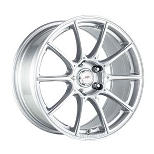 17″ A-Line Hype 5/100 Arctic Silver Flow Forming Alloy Wheels