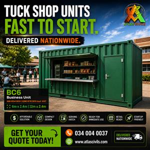 Containers for Sale (Tuckshop)