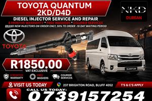 _Toyota_Quantum_2KD_D4D_Diesel_Fuel_Injectors_To_Repair 